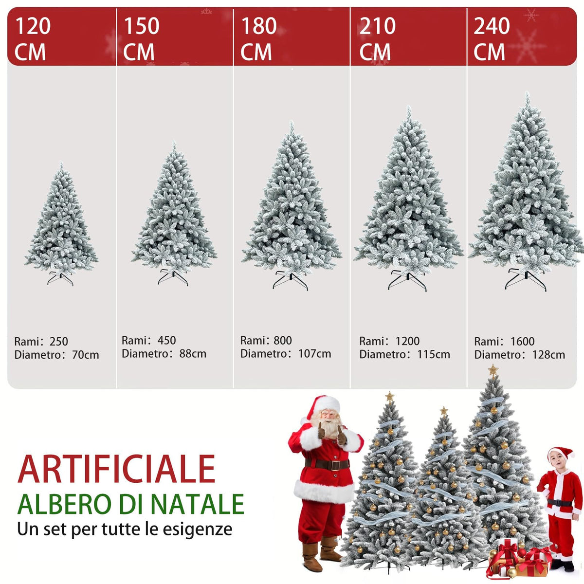LEIVESTE albero di Natale innevato — immagine 3